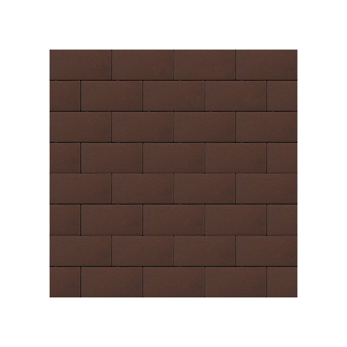 Тротуарная плитка Steinrus Прямоугольник Лайн 200х100х60 мм Коричневый